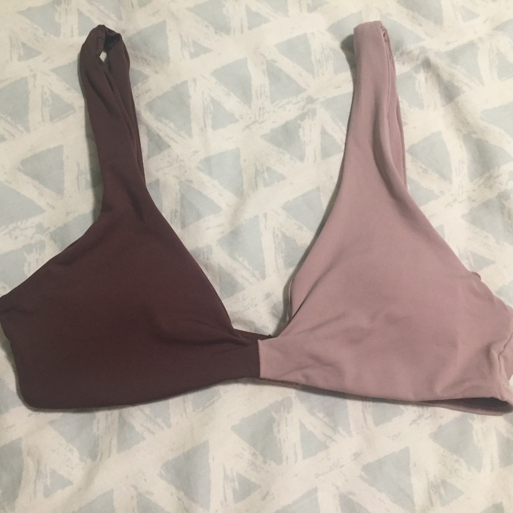 L*Space brown bikini top